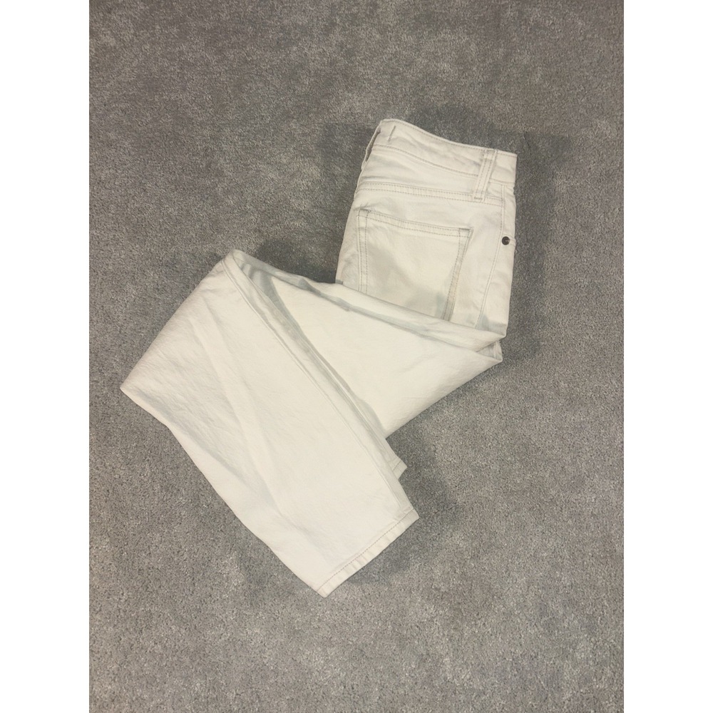 Abercrombie & Fitch Mom High‎ Rise Off White Jeans Size 25/0